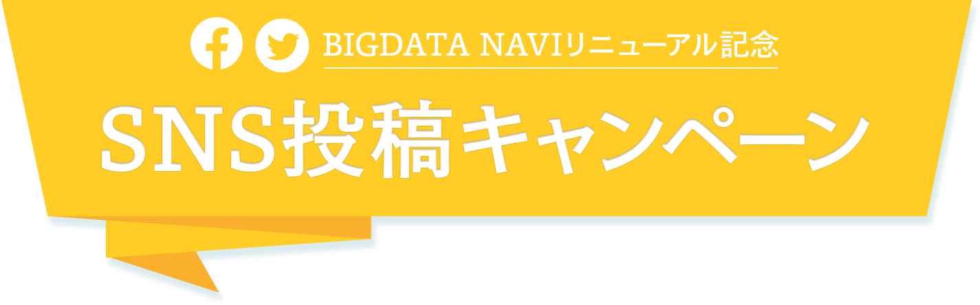 BIGDATA NAVIリニューアル記念 SNS投稿キャンペーン