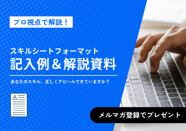 スキルシートフォーマットダウンロード
